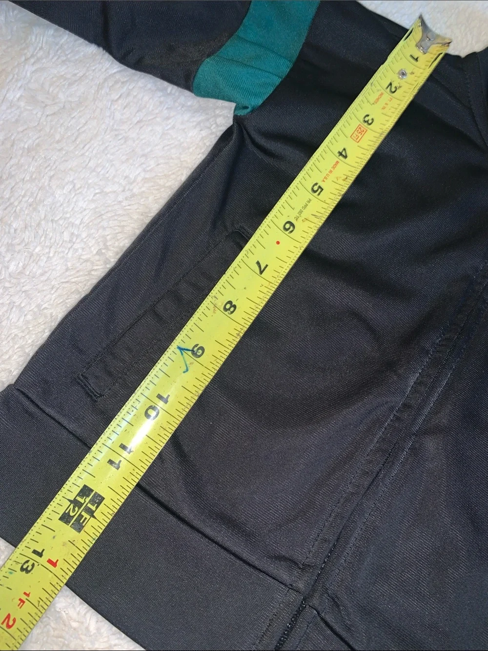 Adidas Black Green Zip-Up Jacket 12M Boys EUC
